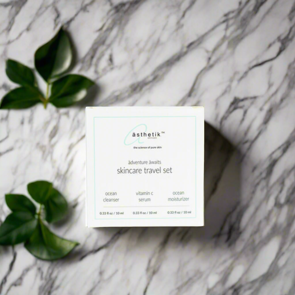 ästhetik skincare travel set | mini kit • TSA carry on size