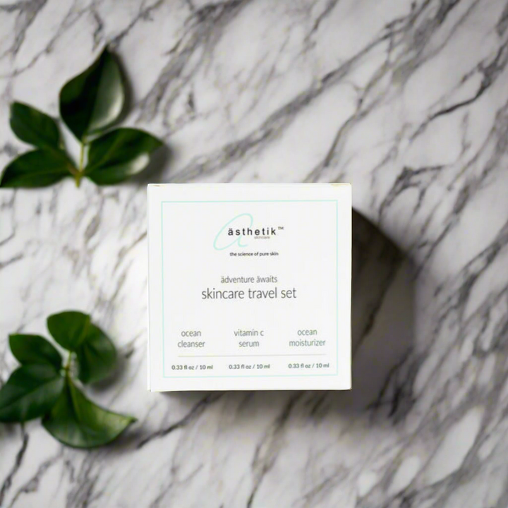 ästhetik skincare travel set | mini kit • TSA carry on size