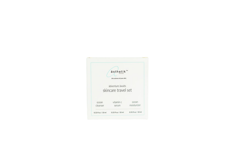 asthetik skincare travel set