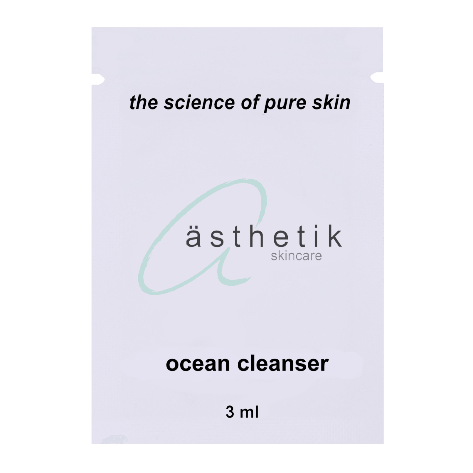 ocean cleanser sample - ästhetik skincare - sample