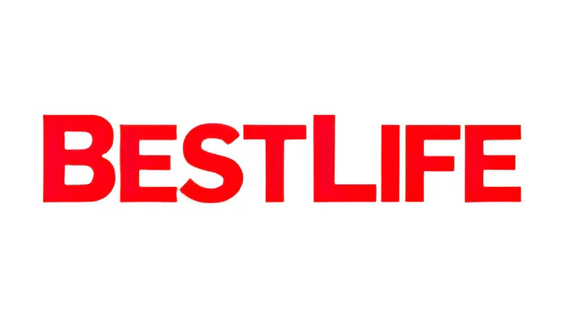 Red text reading BESTLIFE on a white background