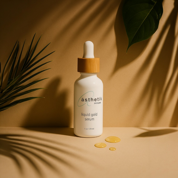 liquid gold serum bu asthetik skincare magazine cover