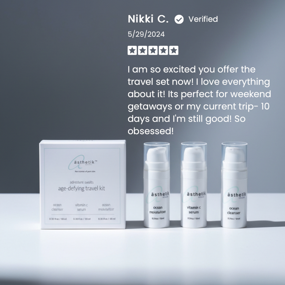 ästhetik age-defying travel kit • ocean set