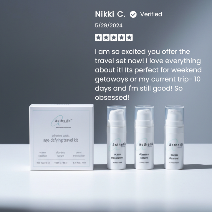 ästhetik age-defying travel kit • ocean set
