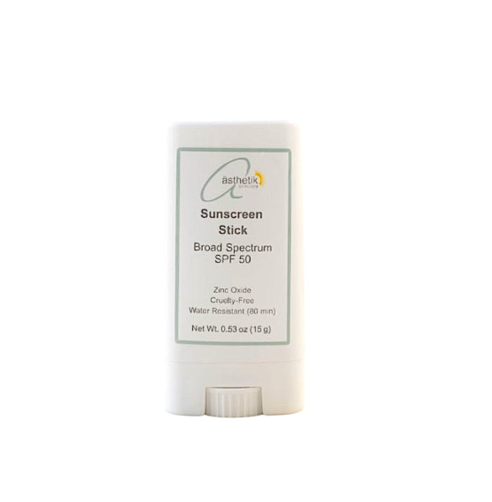 ästhetik Sunscreen Stick SPF 50, Zinc Oxide, Cruelty-Free, Water Resistant