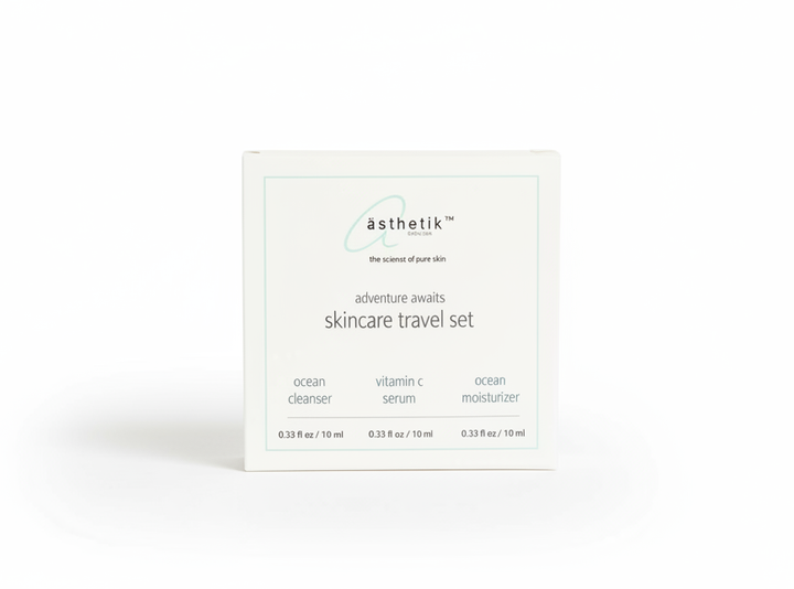 ästhetik skincare travel set | mini kit • TSA carry on size