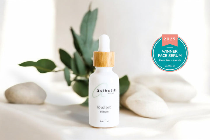 liquid gold serum + FREE gua sha & jade roller set