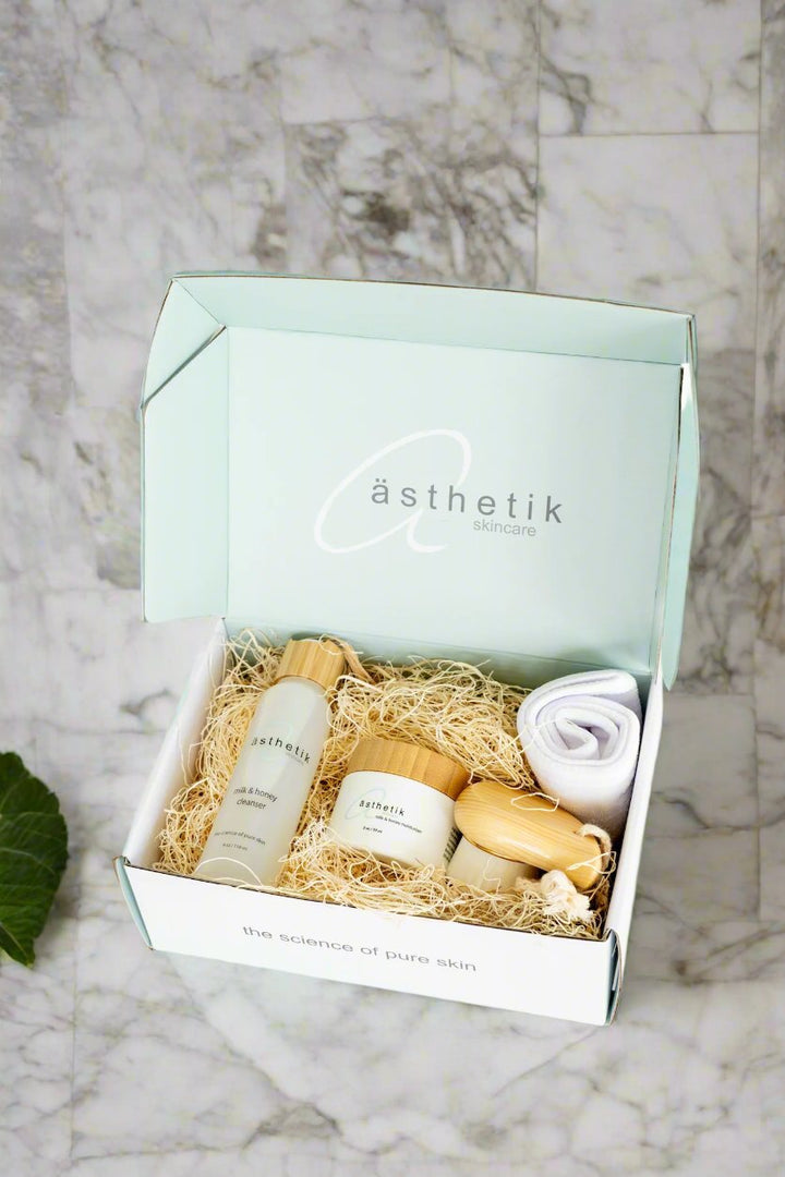 milk and honey cleanser moisturizer gift set