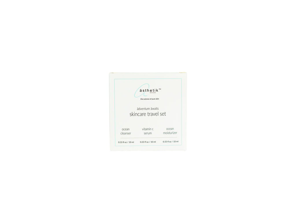 ästhetik skincare travel set | mini kit • TSA carry on size