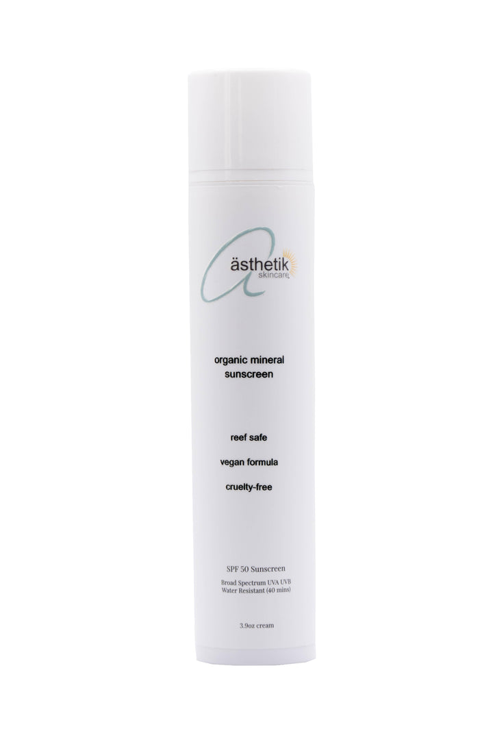 organic tinted mineral sunscreen SPF 50