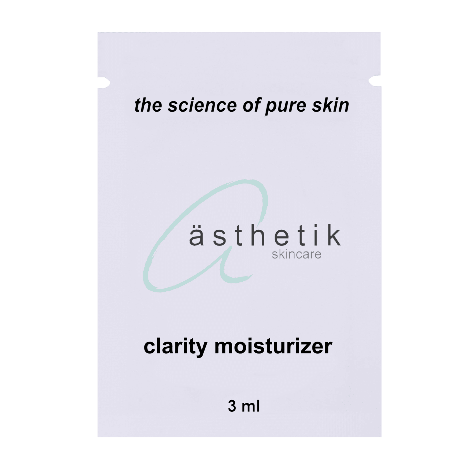 clarity moisturizer sample - ästhetik skincare - sample