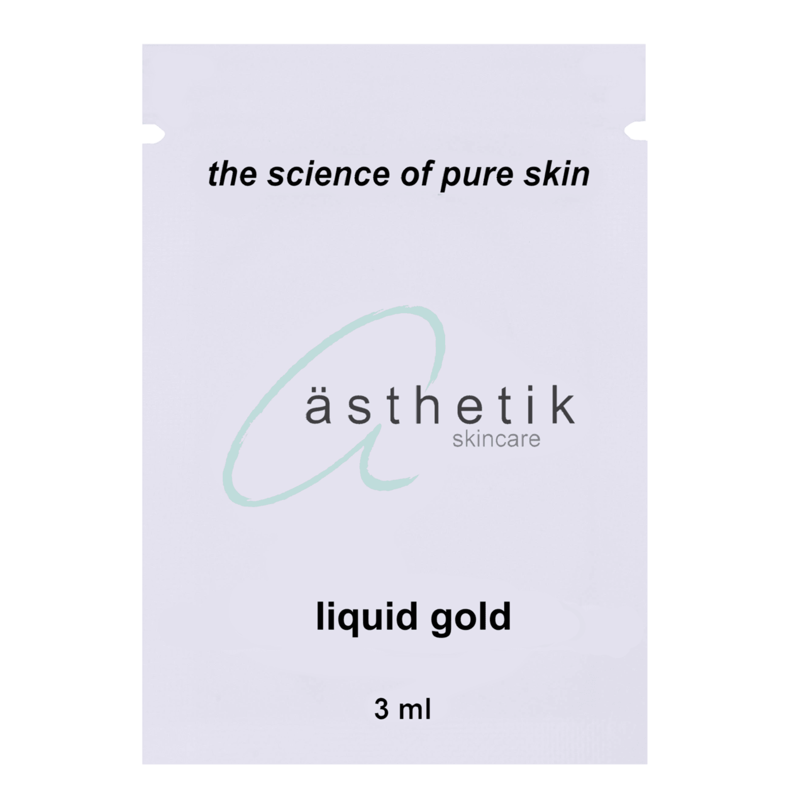 liquid gold serum sample - ästhetik skincare - sample