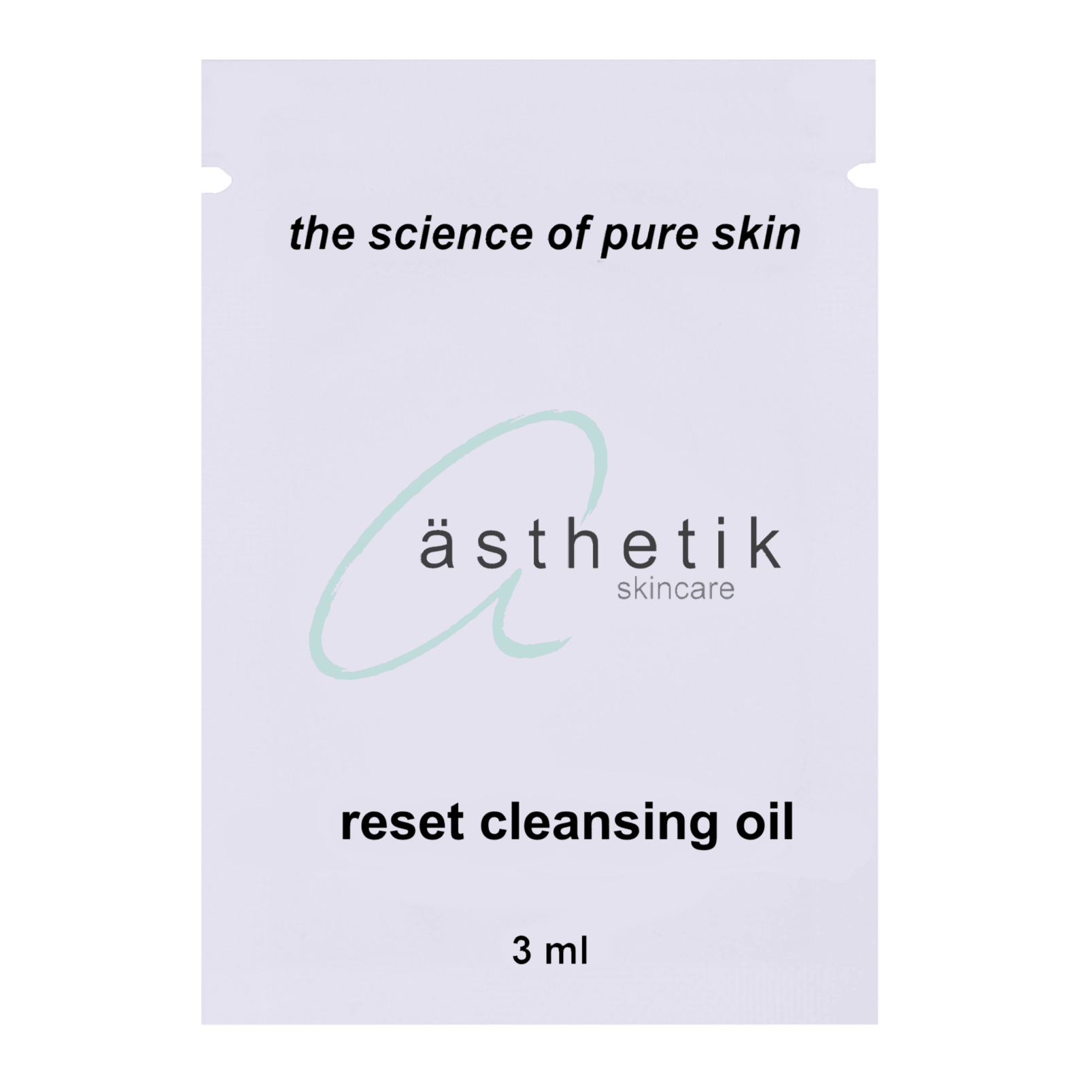reset cleansing oil sample - ästhetik skincare - sample
