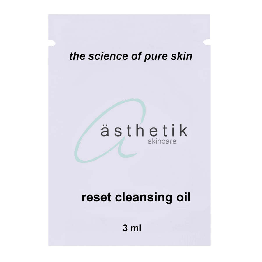 reset cleansing oil sample - ästhetik skincare - sample